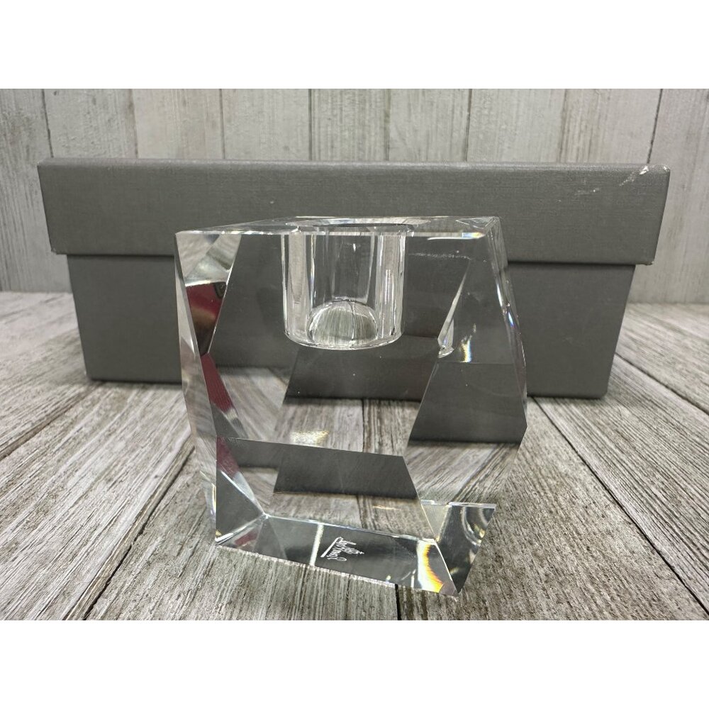 Vtg Rosenthal Regency Crystal Glass Votive Candle Holders W/ Box Set of 2 - Picture 7 of 15